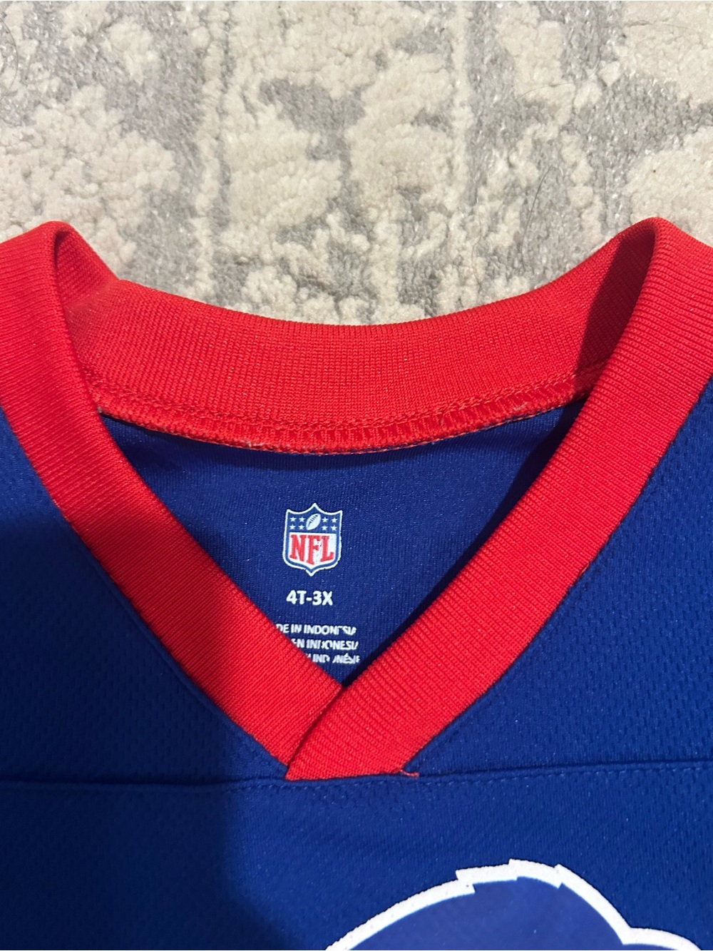 Buffalo Bills Kids Cheer Dress - Blue & Red - Picture 2 of 2